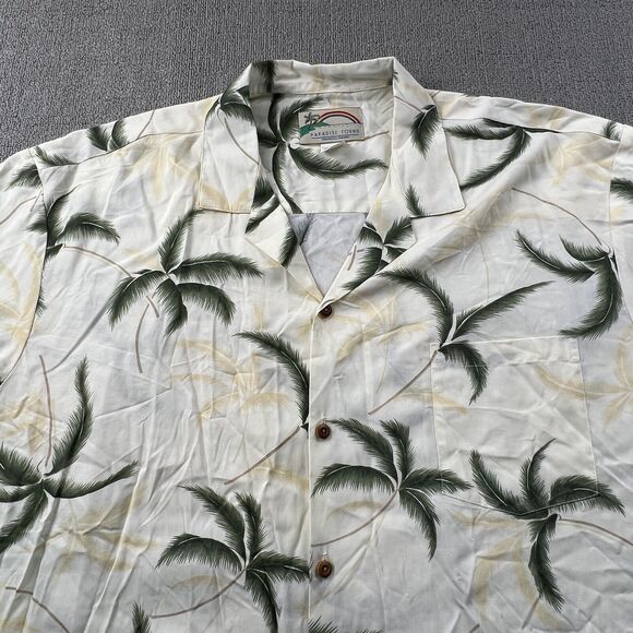 Vintage Paradise Found Shirt Adult 2XL XXL Button Up Short Sleeve Hawaiian Men's - Picture 8 of 14